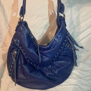 Red By Marc Ecko Blue Hobo Bag